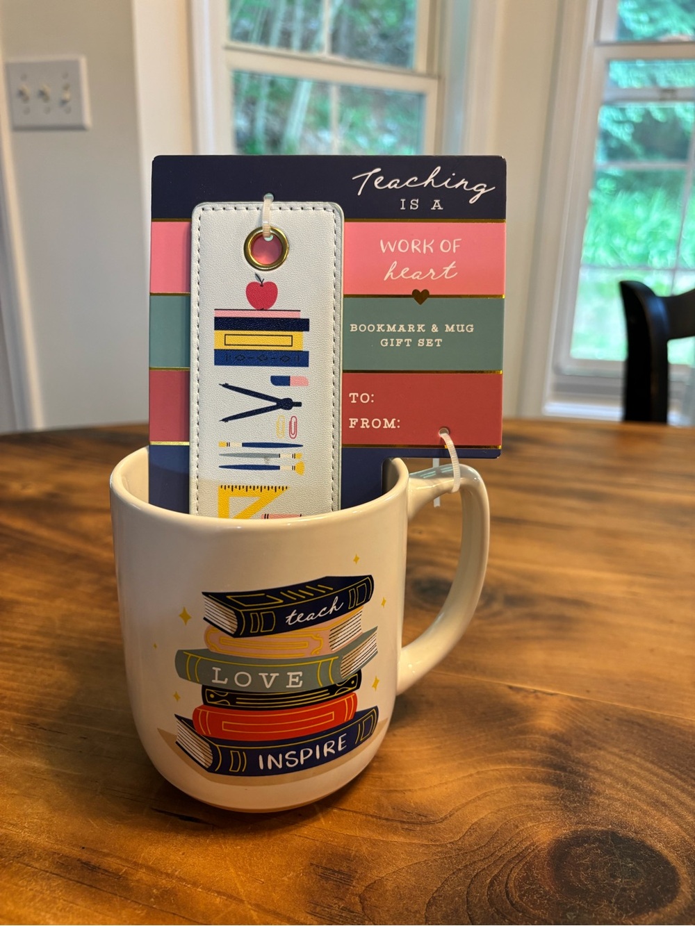 Teacher Bookmark & Mug Gift Set - Brand New